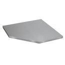 BUNKER Modular Stainless Steel Worktop for Corner Cabinet, 865mm