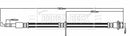 Borg & Beck Brake Hose Part No -BBH8484