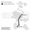 First Line Turbo Hose  - FTH1376 fits GM Vectra 2.0-2.2D 95-02
