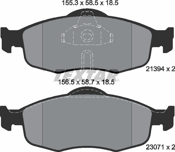 Textar Brake Pad Set - 2139408