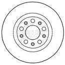 Borg & Beck Brake Disc Pair Part No -BBD5272