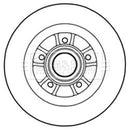 Borg & Beck Brake Disc Single  - BBD5977S fits Renault Megane 2.0 150 06-09