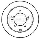 Borg & Beck Brake Disc Pair  - BBD4644 fits Mitsubishi Outlander 04 - 07
