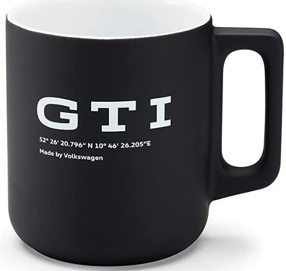 Genuine Volkswagen GTI Porcelain Mug 360ml Black/White - 5HV069601A