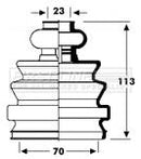 First Line Cv Joint Boot Kit  - FCB2794 fits Mercedes V Class, Vito - Inner