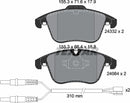 Citroën Peugeot, Brake Pad Set - Textar 2433201