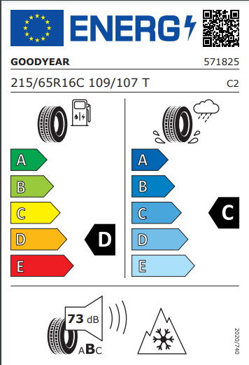 Goodyear 215 65 16 109T Cargo UltraGrip tyre