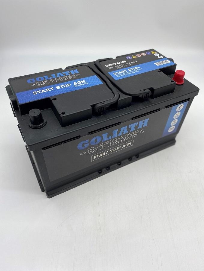 Goliath G017AGM 90Ah 850A Start Stop Battery - 3 Year Warranty (5431375462553)