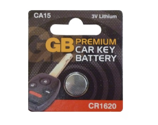Brand New GB Premium Car Key Fob Battery 3V Lithium Coin Cell CR1620