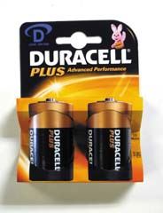 Duracell MN1300 Plus Power Duralock D Card of 2