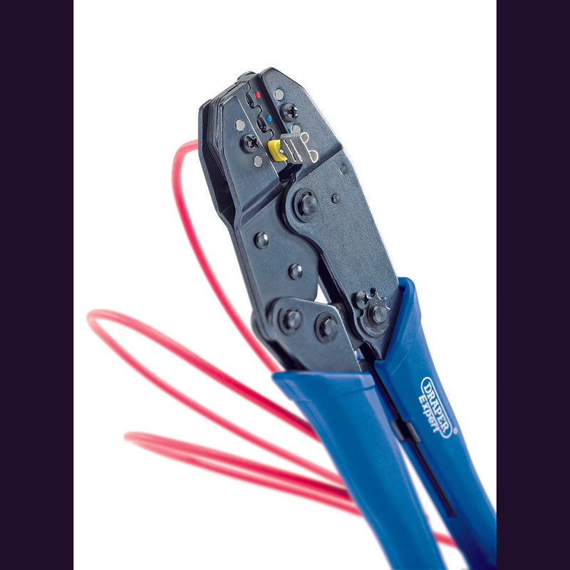Ratchet Action Terminal Crimping Tool, 220mm