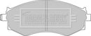 Borg & Beck Brake Pad Set - BBP1494 fits Hyundai (F) R90 approved