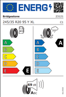 Bridgestone 245 35 20 95Y Potenza Sport tyre