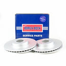 Borg & Beck Brake Disc Pair  - BBD4725 fits BMW X5 07-09