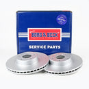 Borg & Beck Brake Disc Pair  - BBD5103 fits Subaru Legacy 2.0 Turbo 89-