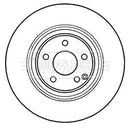 Borg & Beck Brake Disc Single  - BBD5737S fits Mercedes S class 98-
