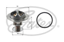 Gates Thermostat, coolant - TH34882G1