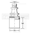 First Line Cv Joint Boot Kit  - FCB2547 fits Citroen, Peugeot - Inner