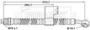 Borg & Beck Brake Hose  - BBH6798 fits Hyundai Accent 94-