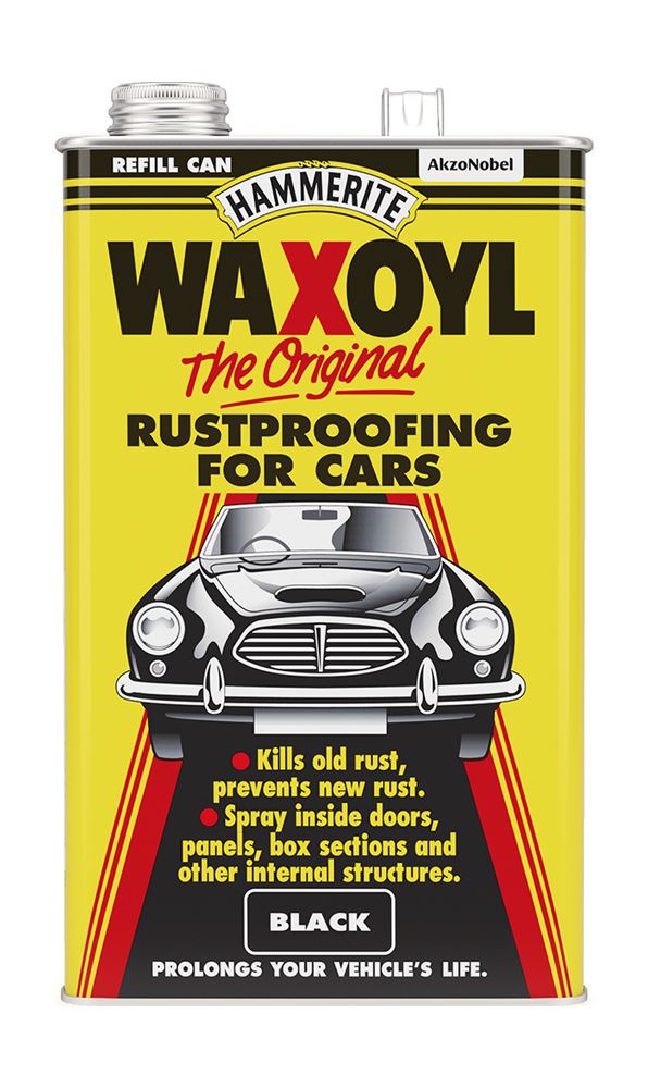 Hammerite Waxoyl Black Paint - 5L