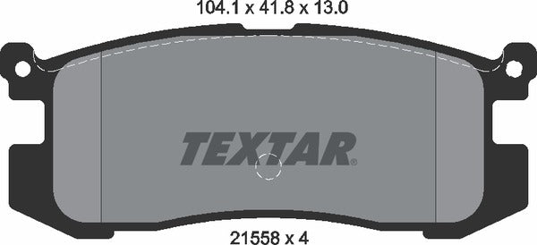 Textar Brake Pad Set - 2155801
