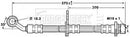 Borg & Beck Brake Hose Part No -BBH7016