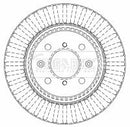 Borg & Beck Brake Disc Pair  - BBD4512 fits Vauxhall Agila,Suzuki Ignis II