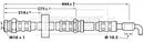 Borg & Beck Brake Hose  - BBH7083 fits Mazda MX3 91-