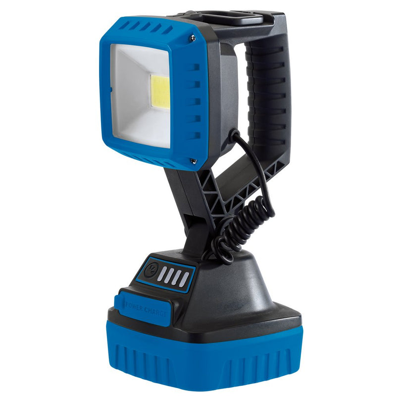 COB LED Rechargeable Worklight, 10W, 1,000 Lumens, Blue, 4 x 2.2Ah Batteries