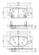 Borg & Beck Rear Brake Pad Set - BBP2620 fits Fiat Panda 4x4 0.9,1.3D 09/12-