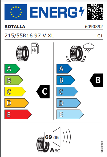Rotalla 215 55 16 97V RH01 tyre
