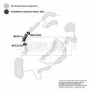 Borg & Beck Turbo Hose  - BTH1416 fits VAG Polo, Lupo 1.4TDi 99-05