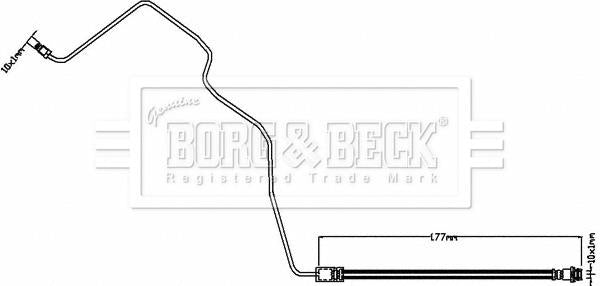 Borg & Beck Brake Hose Part No -BBH8553