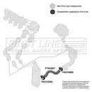 First Line Turbo Hose  - FTH1267 fits PSA 307 2.0 8V 01-