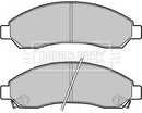 Borg & Beck Front Brake Pad Set - BBP2256 fits Isuzu Rodeo 2.5Di,3.0Di 10/03-
