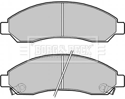 Borg & Beck Front Brake Pad Set - BBP2256 fits Isuzu Rodeo 2.5Di,3.0Di 10/03-