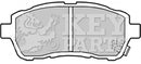 Key Parts Brake Pad Set - KBP2304 fits Ford Fiesta VII 10/08-