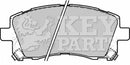 Key Parts Brake Pad Set - KBP1680 fits Subaru Forester 1997-