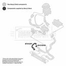 Borg & Beck Turbo Hose  - BTH1397 fits GM Corsa 1.3DTH 07-