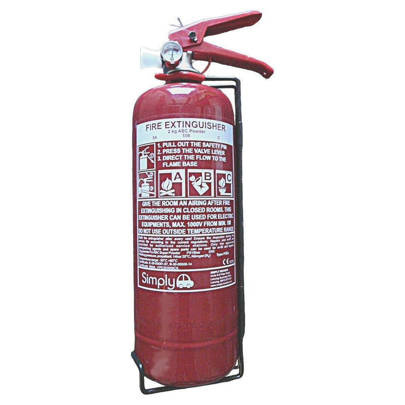 Simply Fire Extinguisher ABC Dry Powder with P/Gau