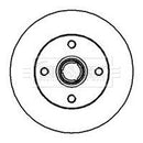 Borg & Beck Brake Disc Single  - BBD5895S fits Seat Ibiza, VW Golf 83-99