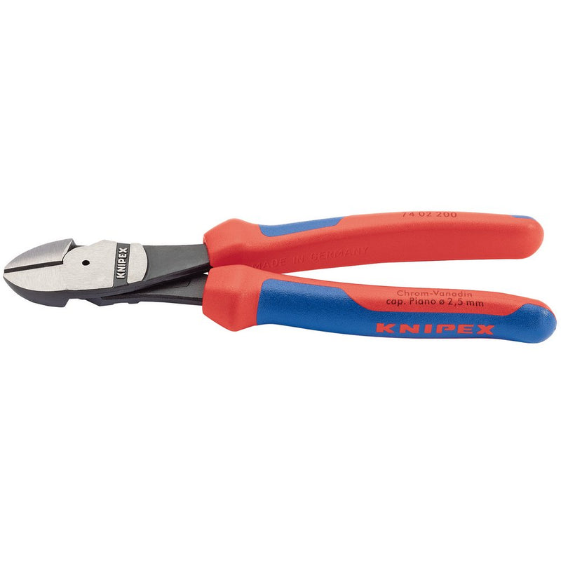 Knipex 74 02 200 High Leverage Diagonal Side Cutter with Comfort Handles 200mm