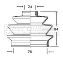 First Line Cv Joint Boot Kit  - FCB2011 fits Rover Group - Outer