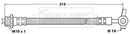 Borg & Beck Brake Hose  - BBH7509 fits Nissan Patrol (Y61) 98-10_