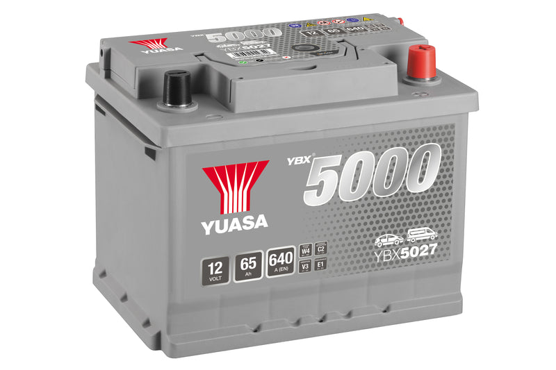 Yuasa YBX5027 Silver High Performance SMF Battery - 5 Year Warranty (5383598538905)