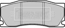 Borg & Beck Front Brake Pad Set - BBP2296 fits Jaguar XK Coupe(X150) 06-07/14
