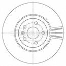 Borg & Beck Brake Disc Single  - BBD6148S fits Volvo S90,V90 17 03/16-