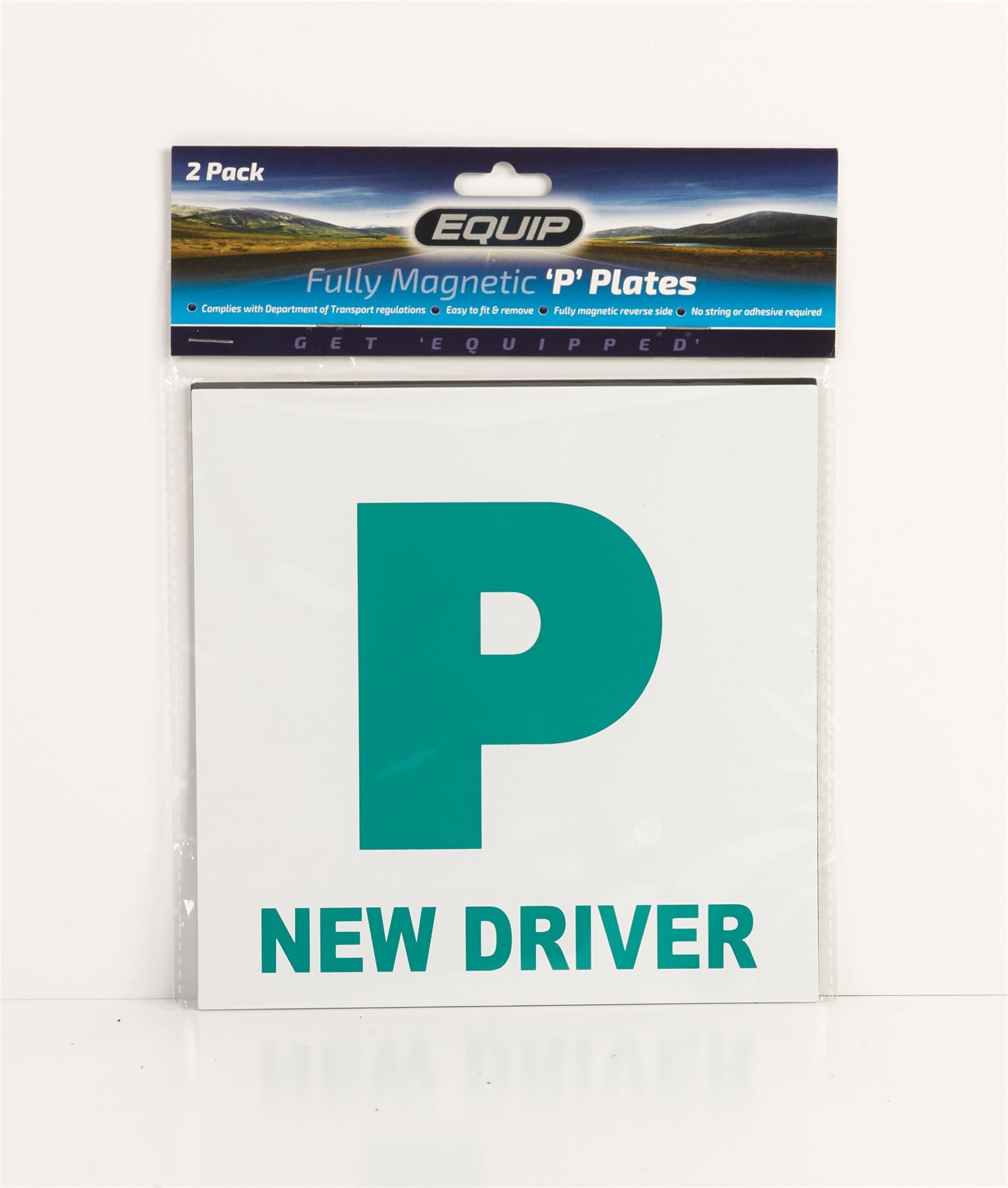 Tek Automotive Fully Magnetic P Plates Twin Pack Official Legal
