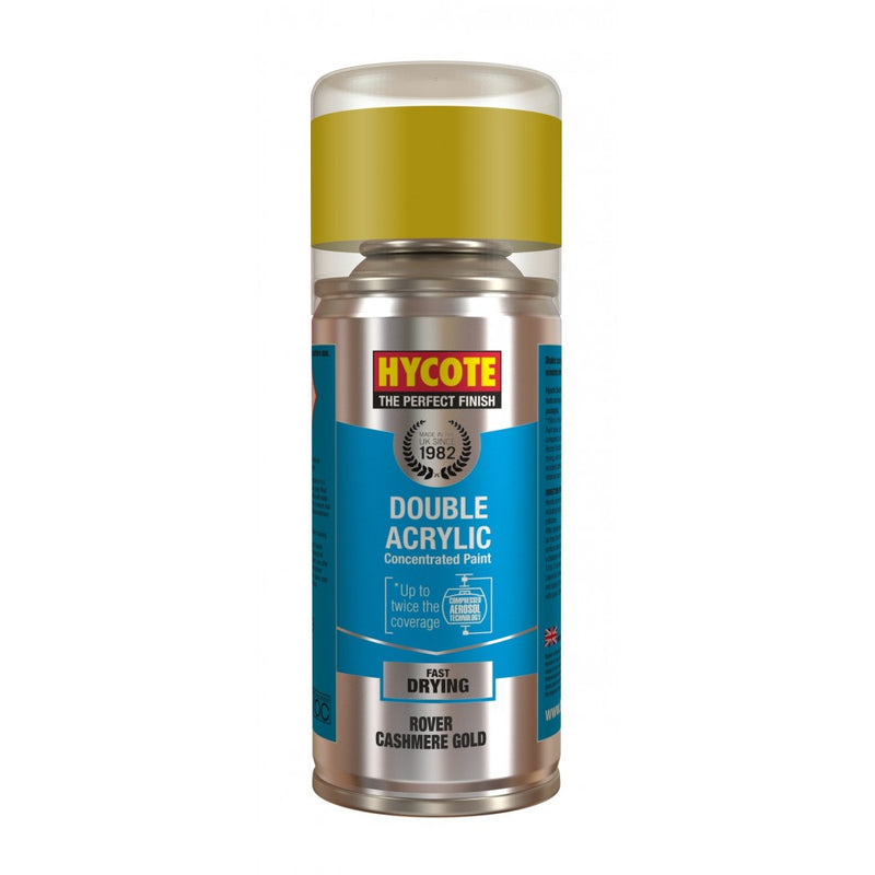 Hycote Double Acrylic Rover Cashmere Gold Metallic Spray Paint - 150ml