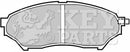Key Parts Brake Pad Set - KBP1759 fits Mitsubishi Shogun Pinin 00-